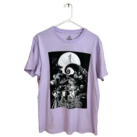 Disney The Nightmare Before Christmas Women's Graphic T Shirt Size L - Picture 1 of 3